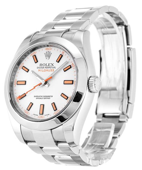 rolex oyster perpetual milgauss replica|rolex milgauss 116400gv price.